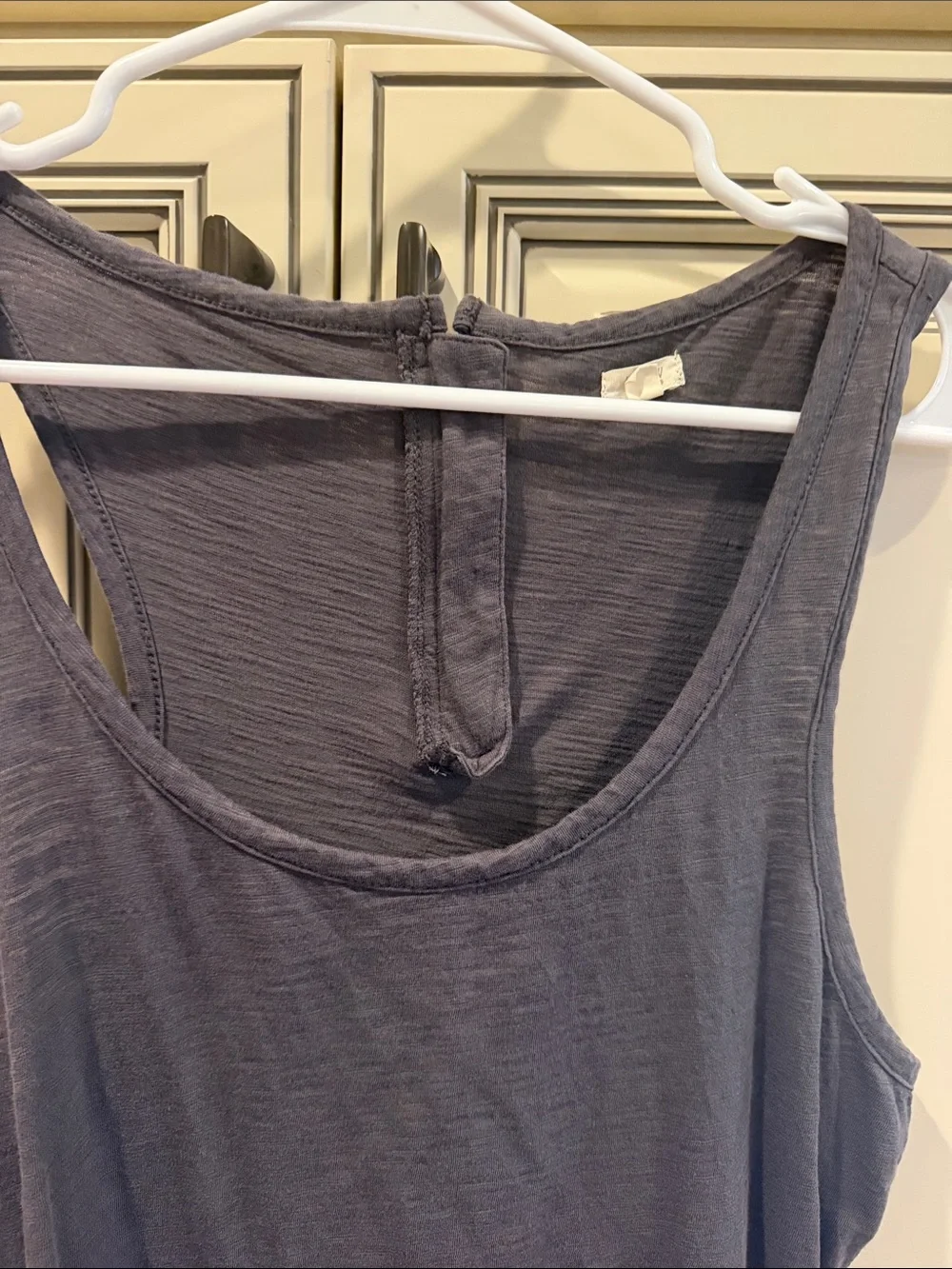 J. Crew charcoal gray scoop neck tank top